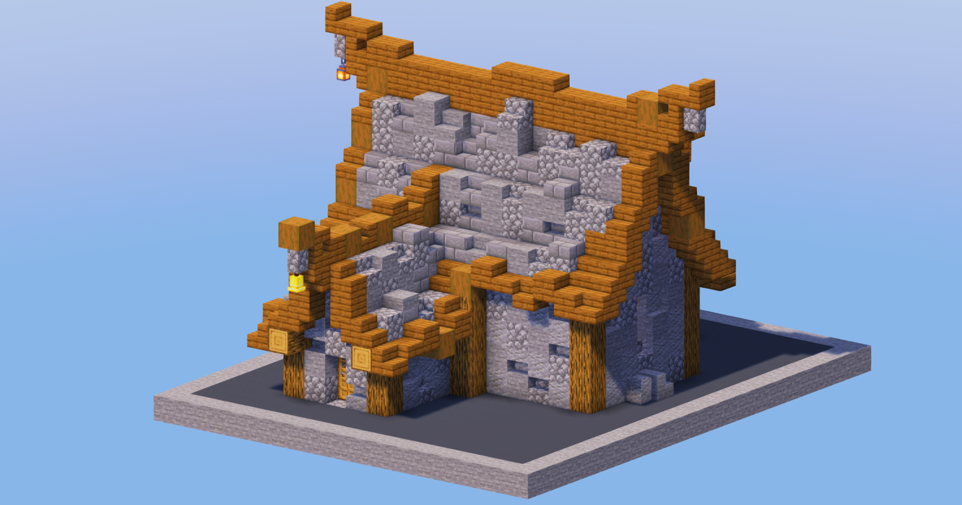 Stone Medieval House 6 — Minecraft Build by LeonisBuilds (2)