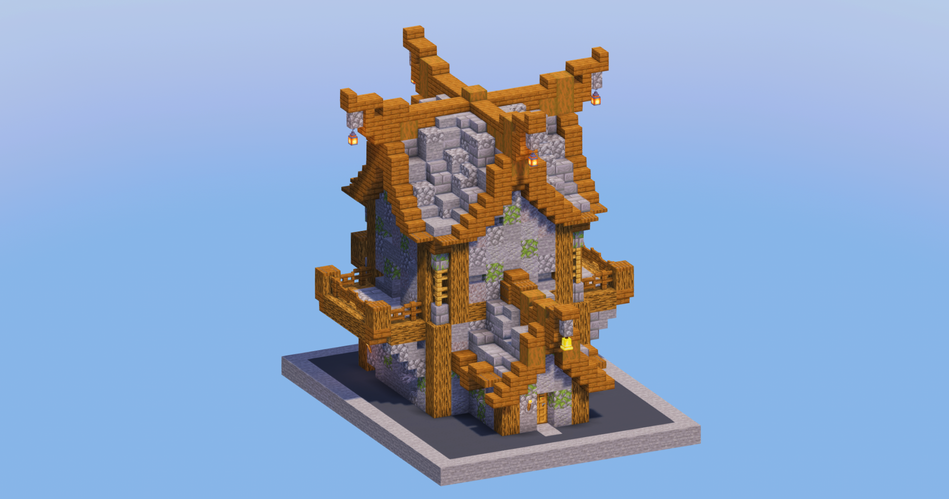 Stone Medieval House 10 — Minecraft Build by LeonisBuilds (2)