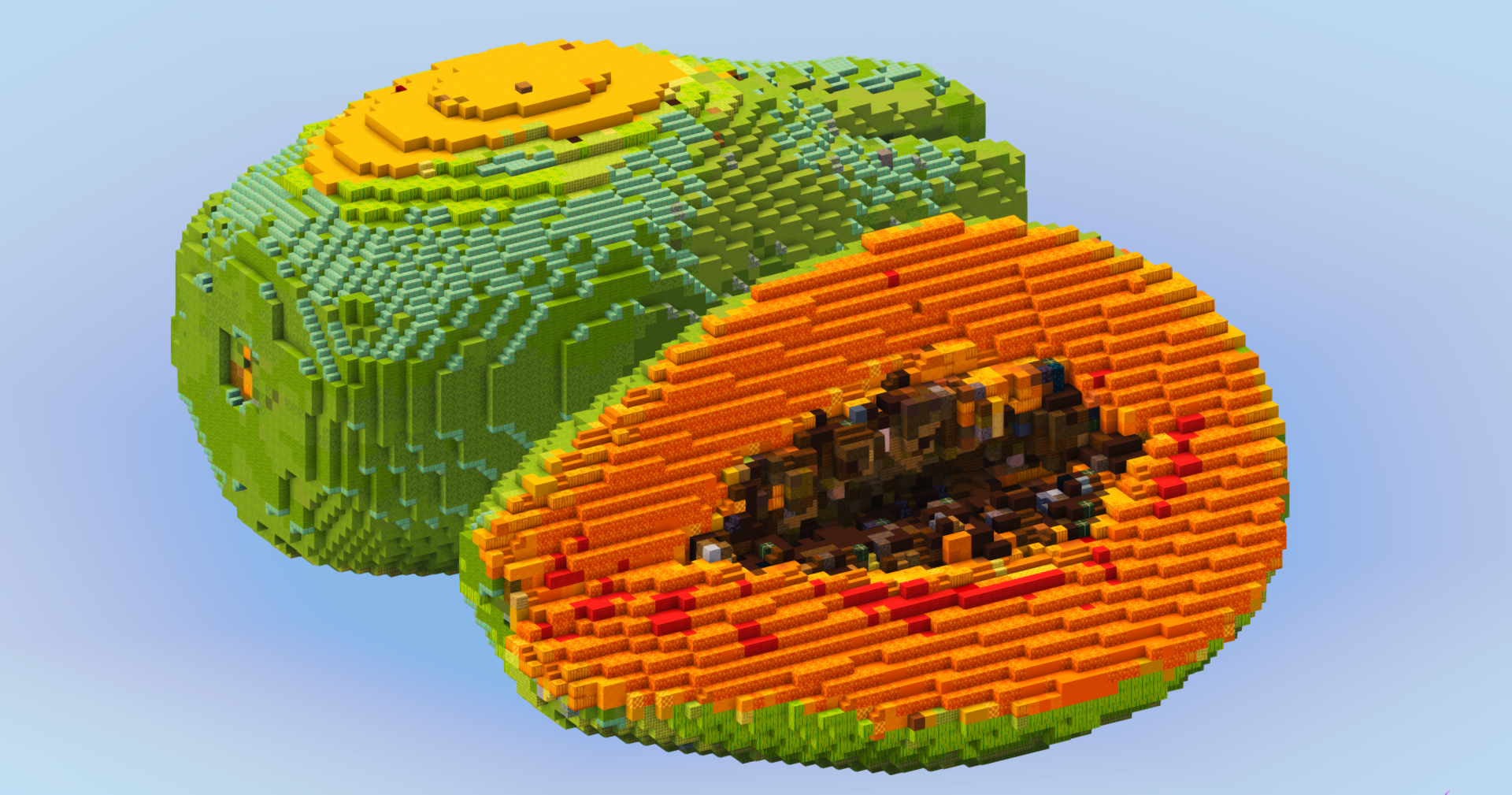 Papaya Fruit — Minecraft Build by LeonisBuilds