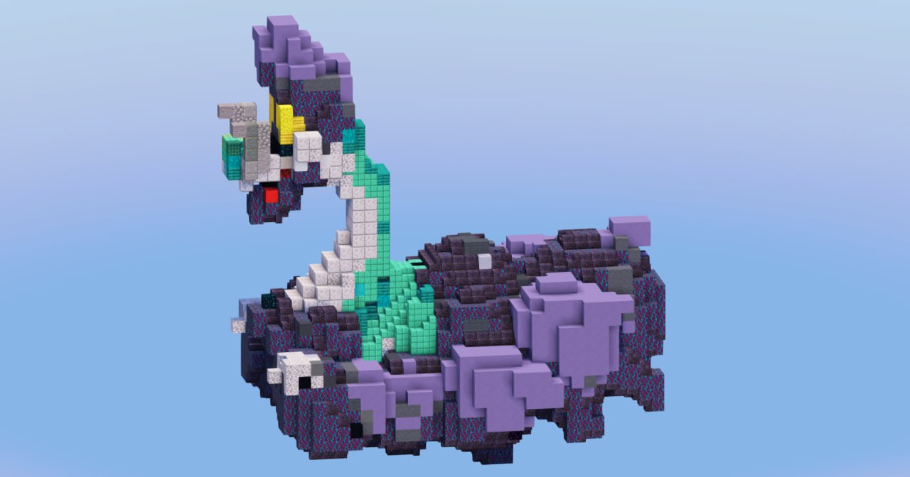 Mega Drampa from Pokemon — Minecraft Build by LeonisBuilds (2)