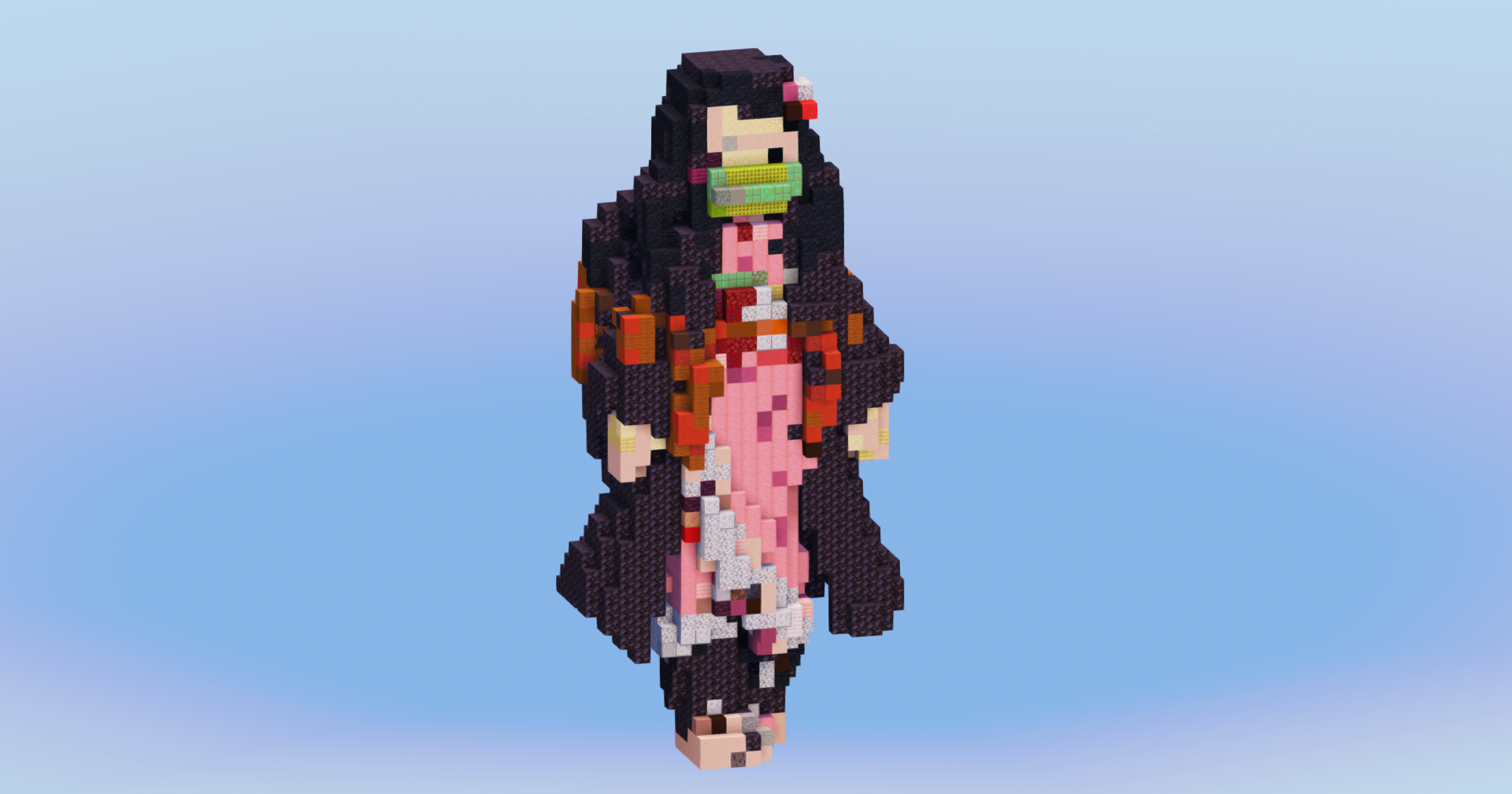 Nezuko from Demon Slayer — Minecraft Build by LeonisBuilds (2)