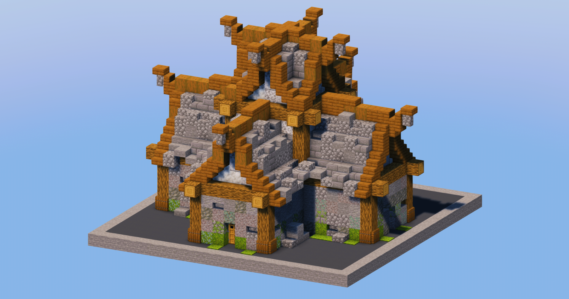 Stone Medieval House 1 — Minecraft Build by LeonisBuilds