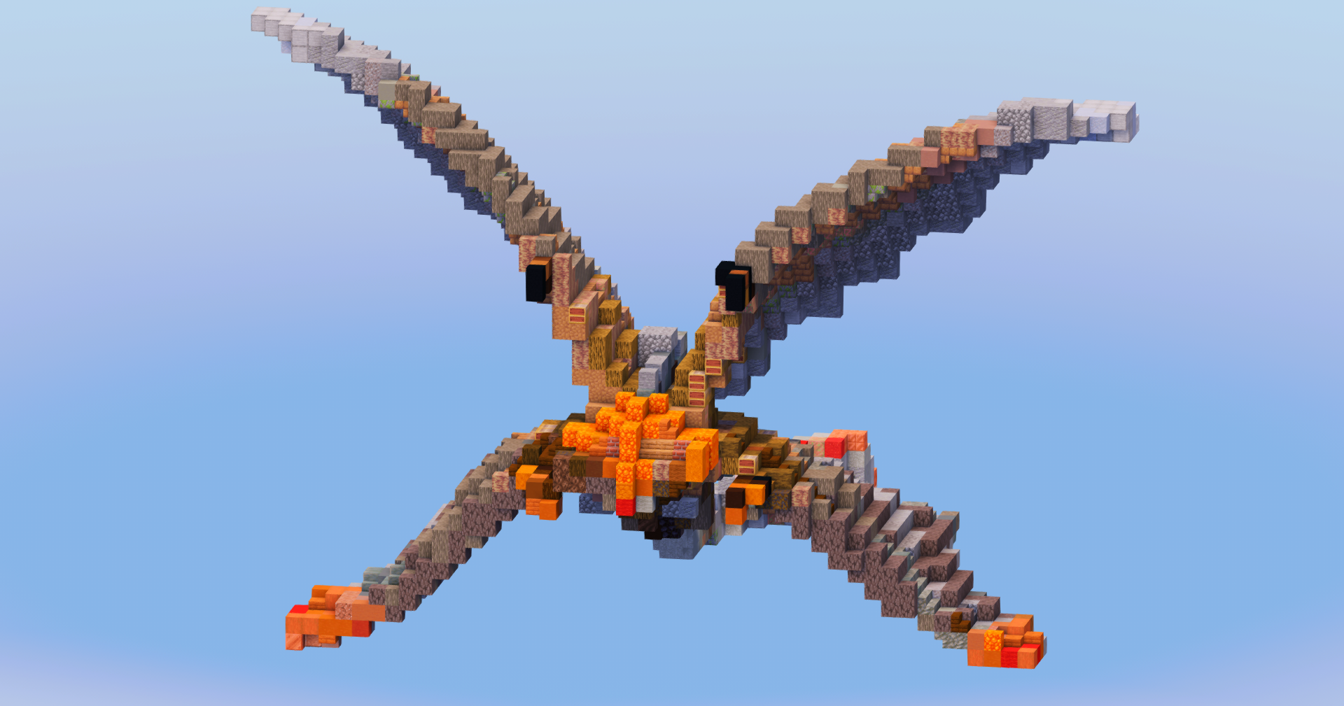 Cloudjumper - Stormcutter Dragon from How To Train Your Dragon — Minecraft Build by LeonisBuilds