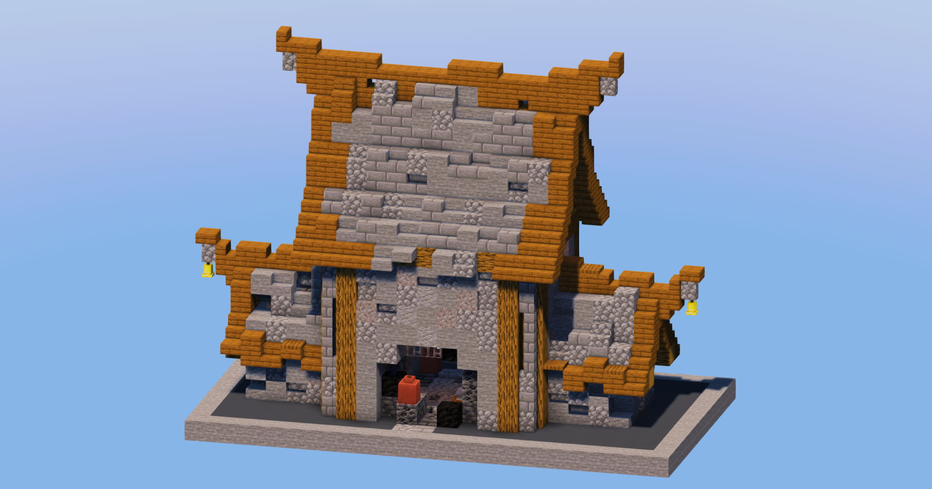 Stone Medieval Blacksmith House — Minecraft Build by LeonisBuilds