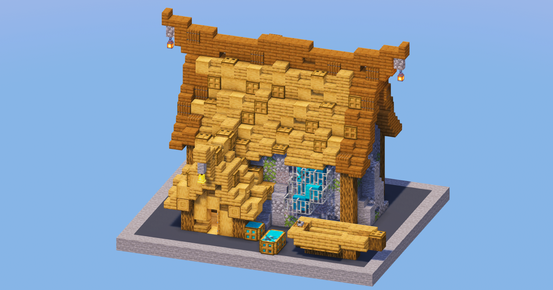 Oak Medieval Fisherman House — Minecraft Build by LeonisBuilds (2)