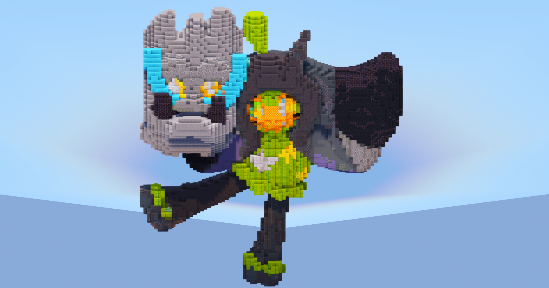 Ogerpon Cornerstone Mask — Minecraft Build by LeonisBuilds