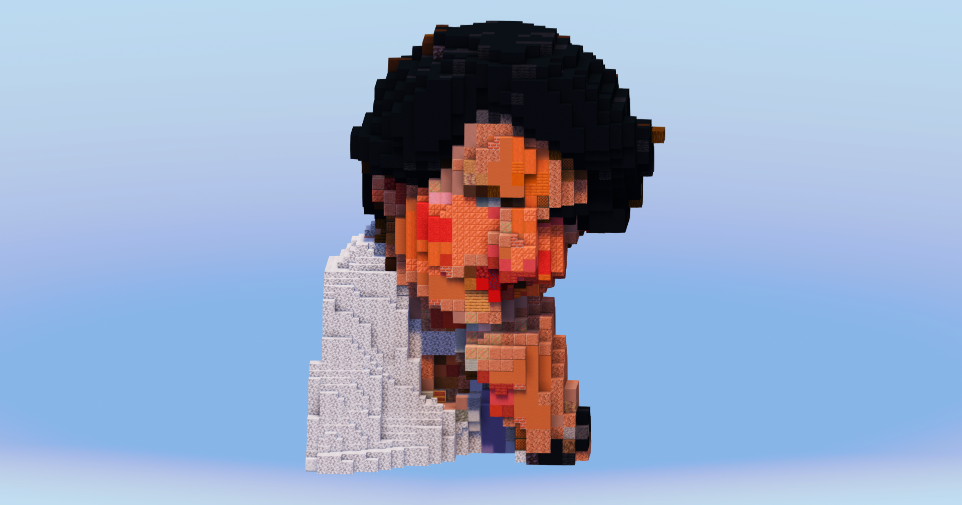 Rosalind Franklin Bust — Minecraft Build by LeonisBuilds (2)