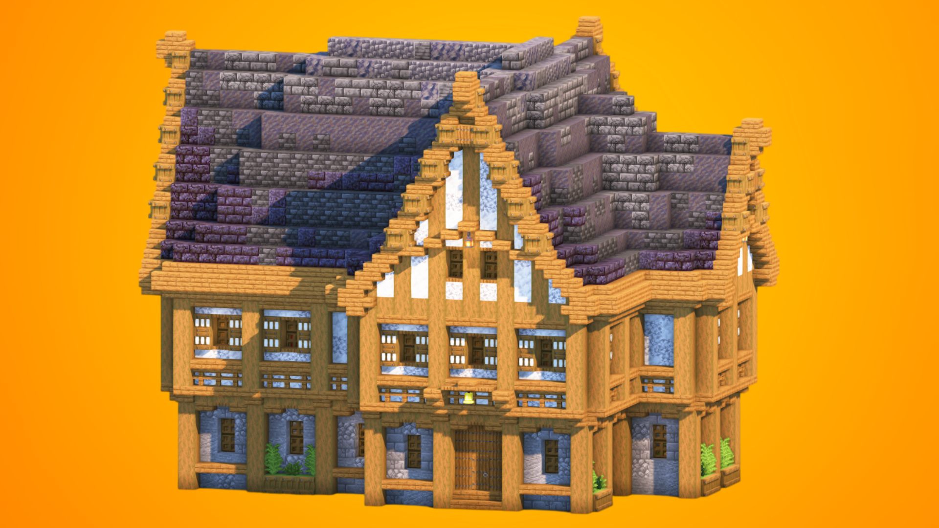 Grand Medieval Inn & Townhouse | Fully Furnished Interior — Minecraft Build by RaekonBuilds