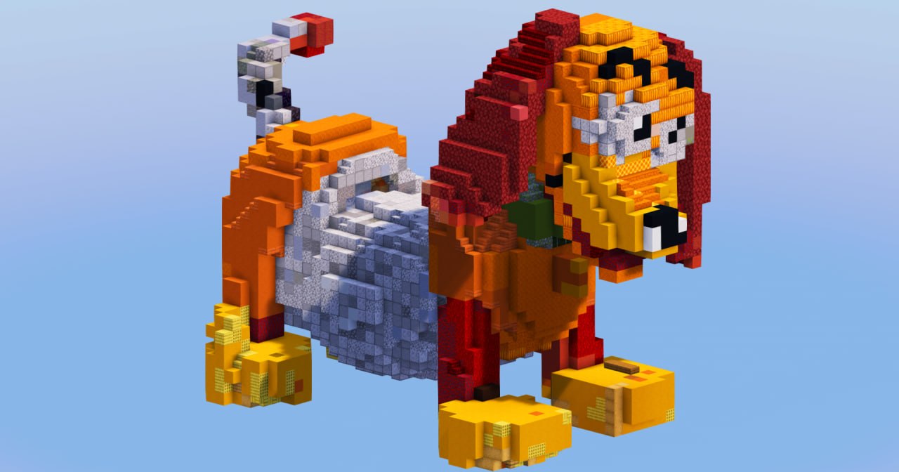 Slinky Dog from Disney Toy Story — Minecraft Build by LeonisBuilds