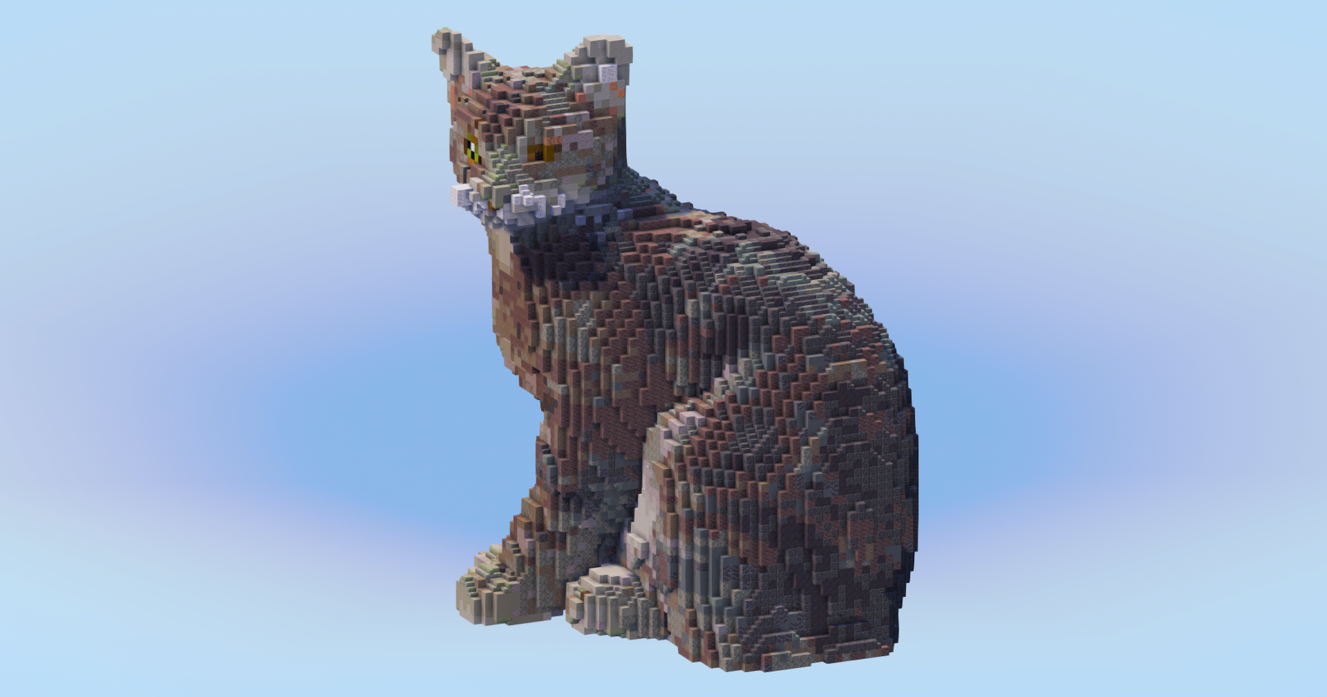 Gray Cat — Minecraft Build by LeonisBuilds