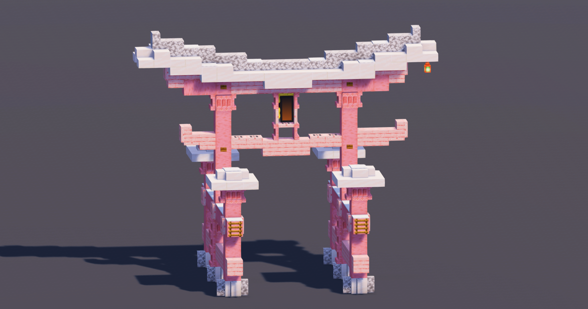 Cherry Pink Japanese Torii — Minecraft Build by MellowHat (2)