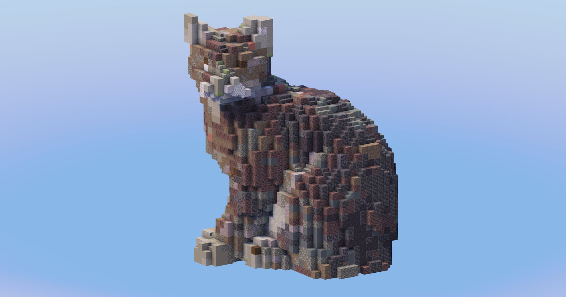 Gray Tabby Cat — Minecraft Build by LeonisBuilds (2)
