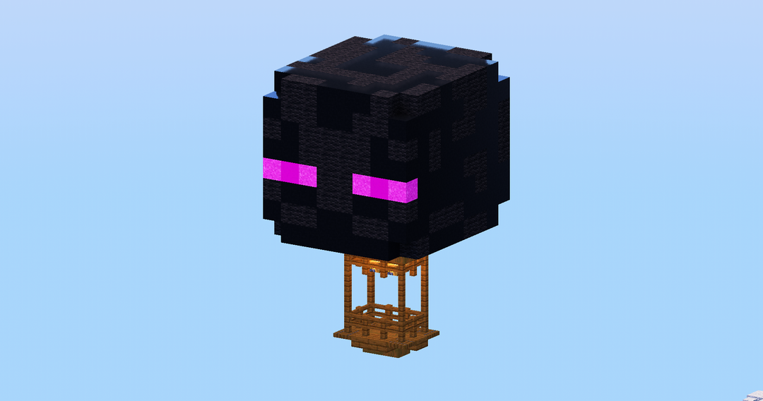 Enderman Hot Air Balloon — Minecraft Build by LeonisBuilds