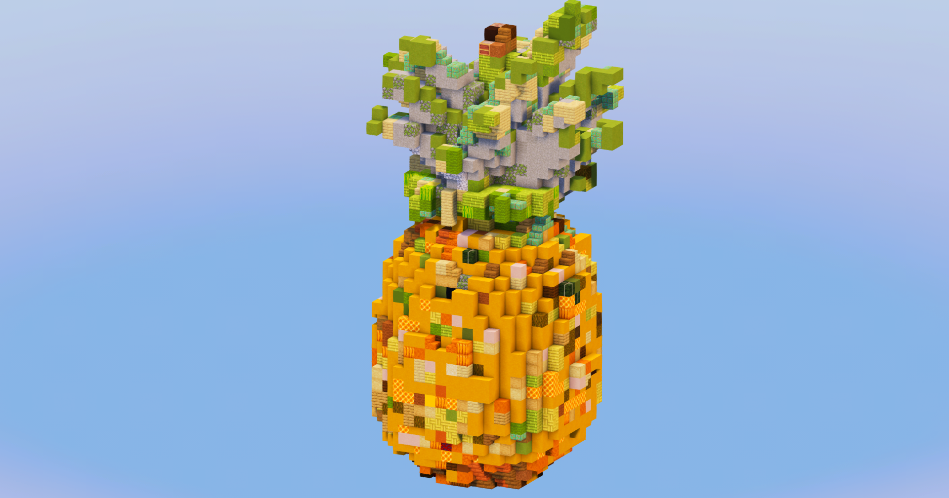 Pineapple Fruit — Minecraft Build by LeonisBuilds (2)
