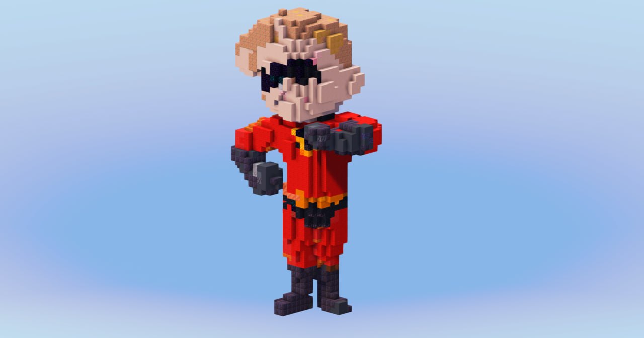 Dash Parr from The Incredibles — Minecraft Build by LeonisBuilds (2)