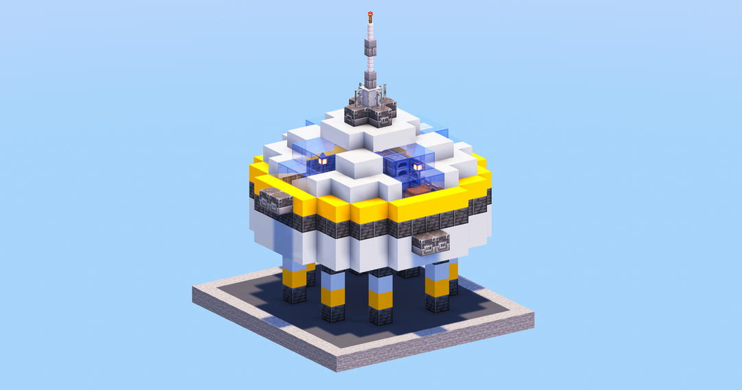 Circular Subnautica Room — Minecraft Build by LeonisBuilds