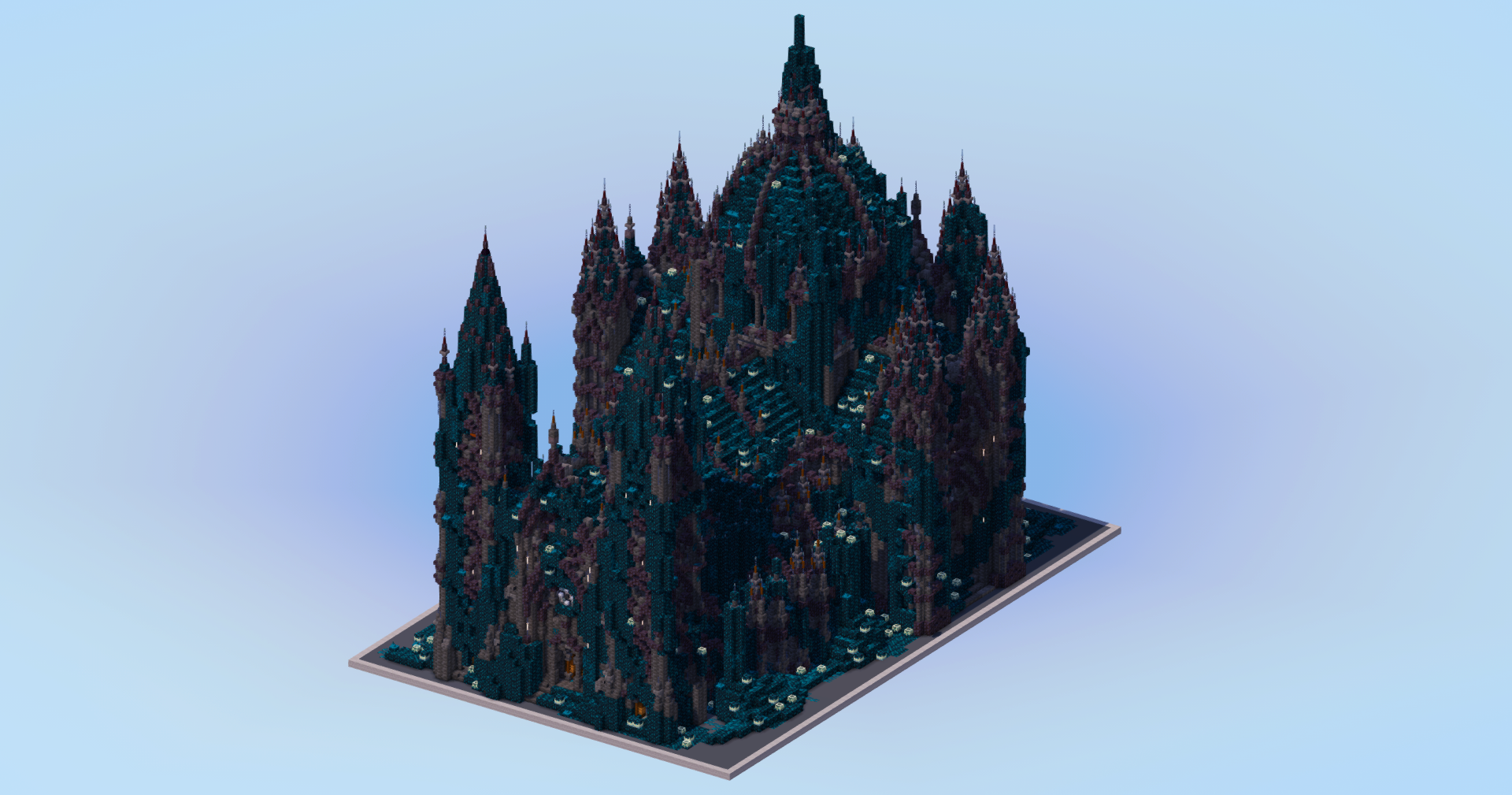 Deep Dark Gothic Cathedral v2 — Minecraft Build by LeonisBuilds (2)