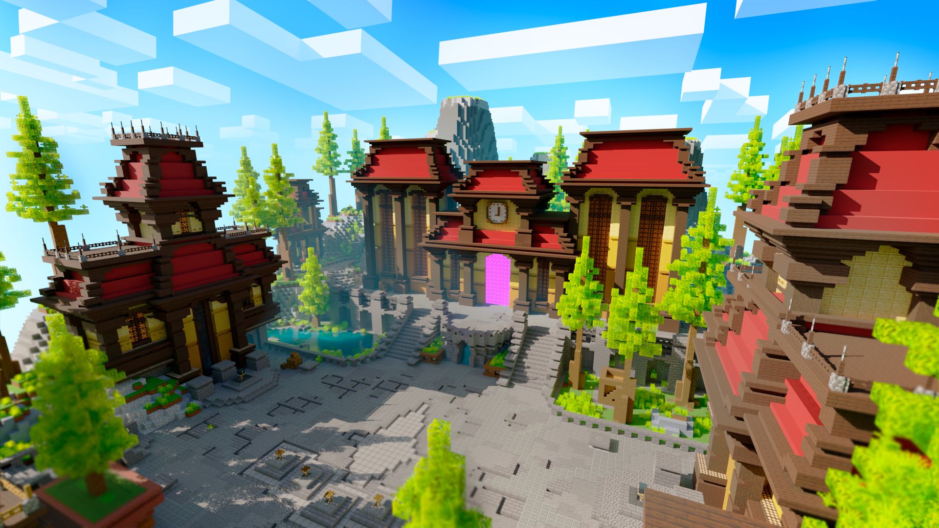 FREE Redwood Origins Spawn — Minecraft Build by OrioniX