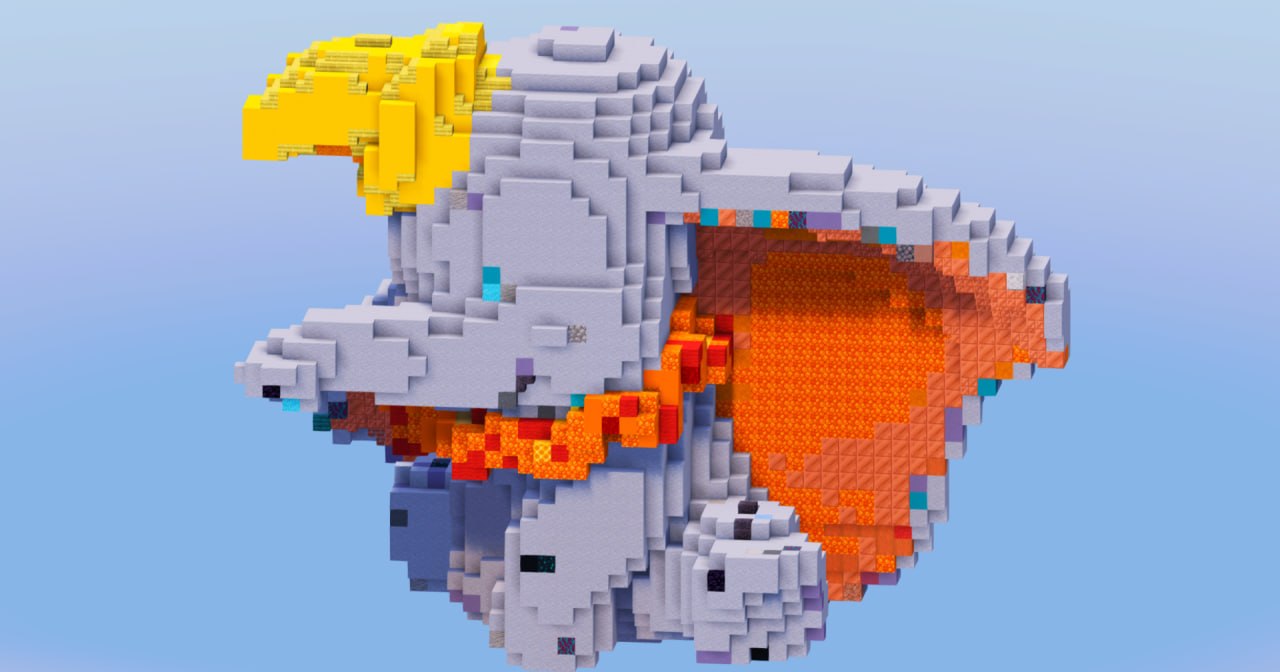 Dumbo from Disney Dumbo — Minecraft Build by LeonisBuilds
