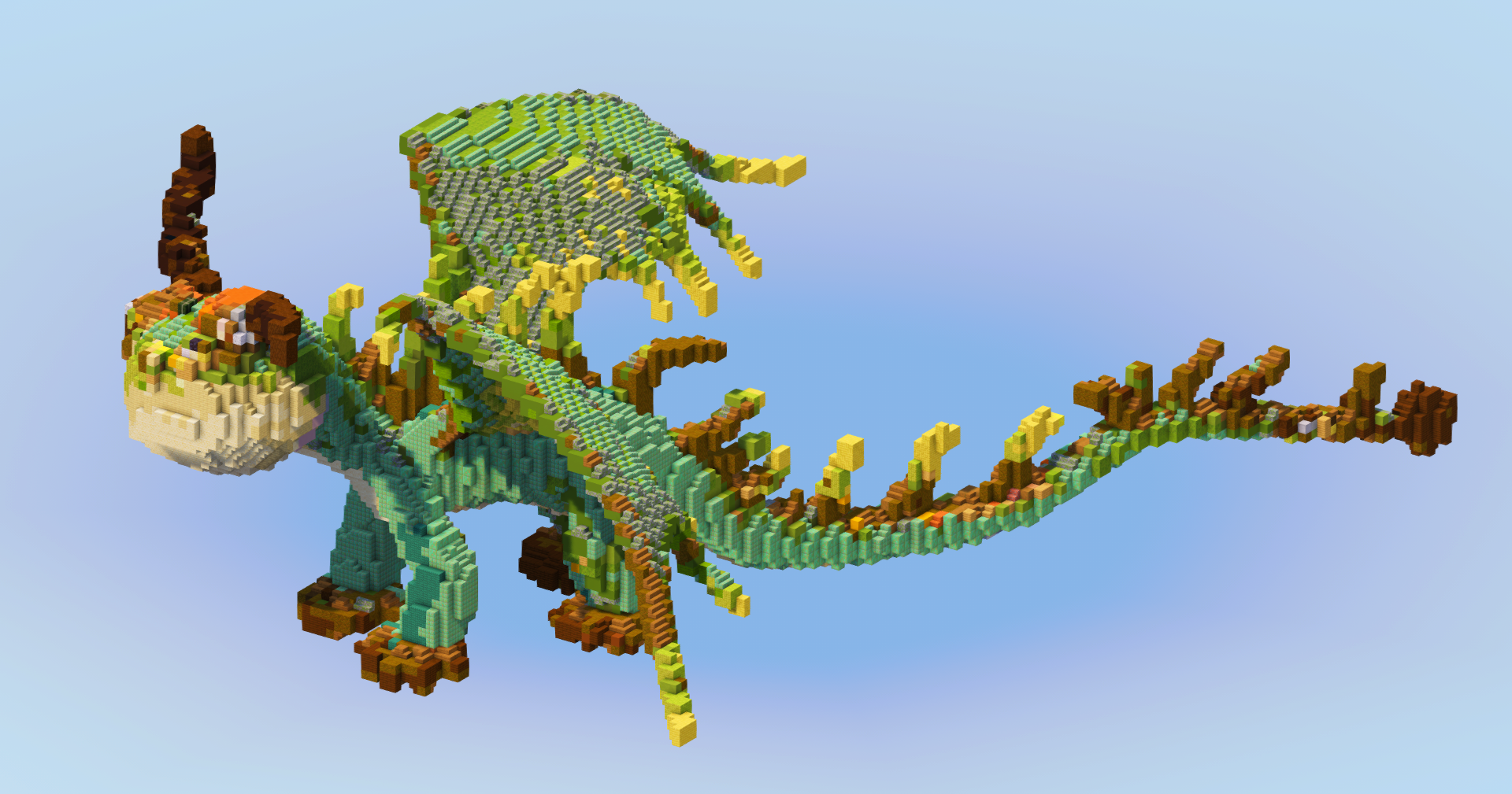 Terrible Terror Dragon — Minecraft Build by LeonisBuilds