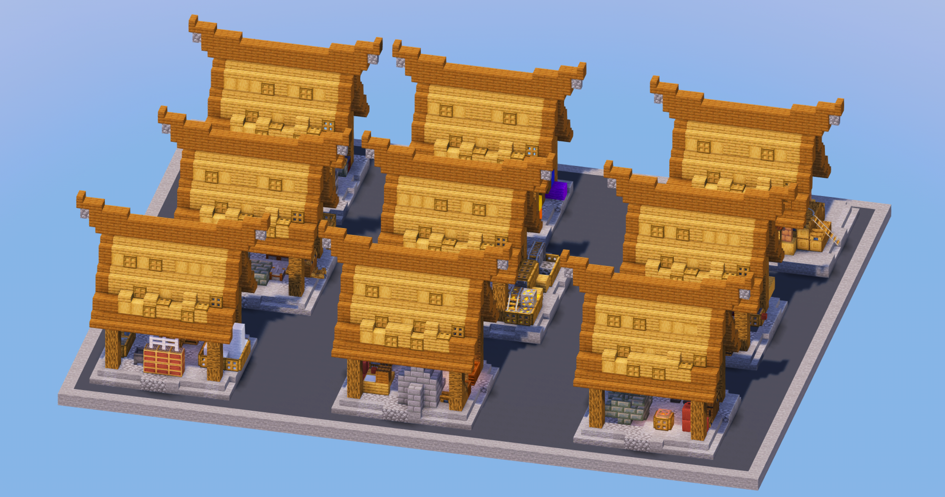 Oak Medieval Markets — Minecraft Build by LeonisBuilds (2)