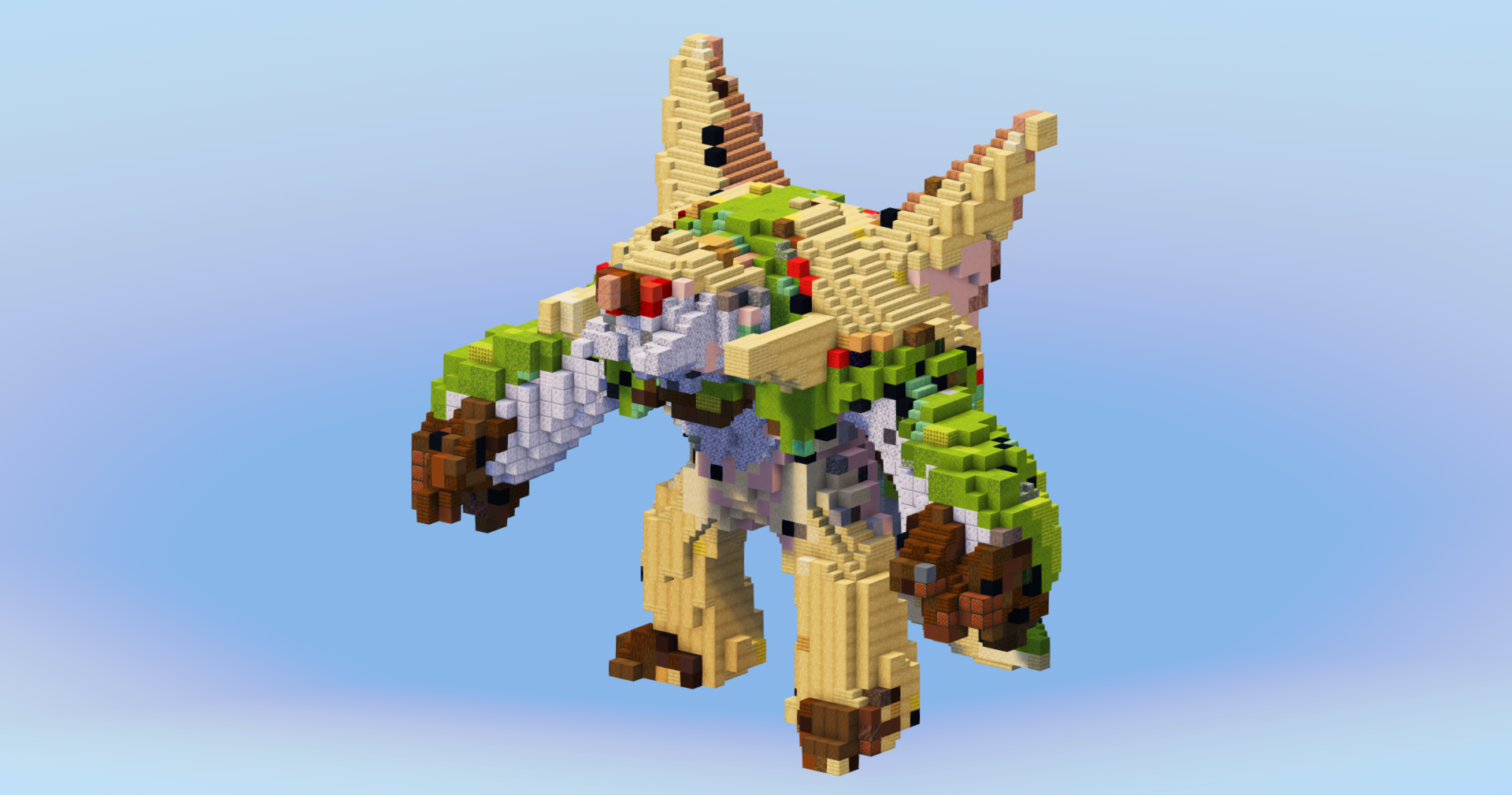 Chesnaught from Pokemon — Minecraft Build by LeonisBuilds