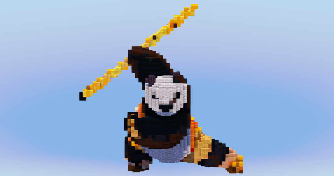 Po from Kung Fu Panda — Minecraft Build by LeonisBuilds