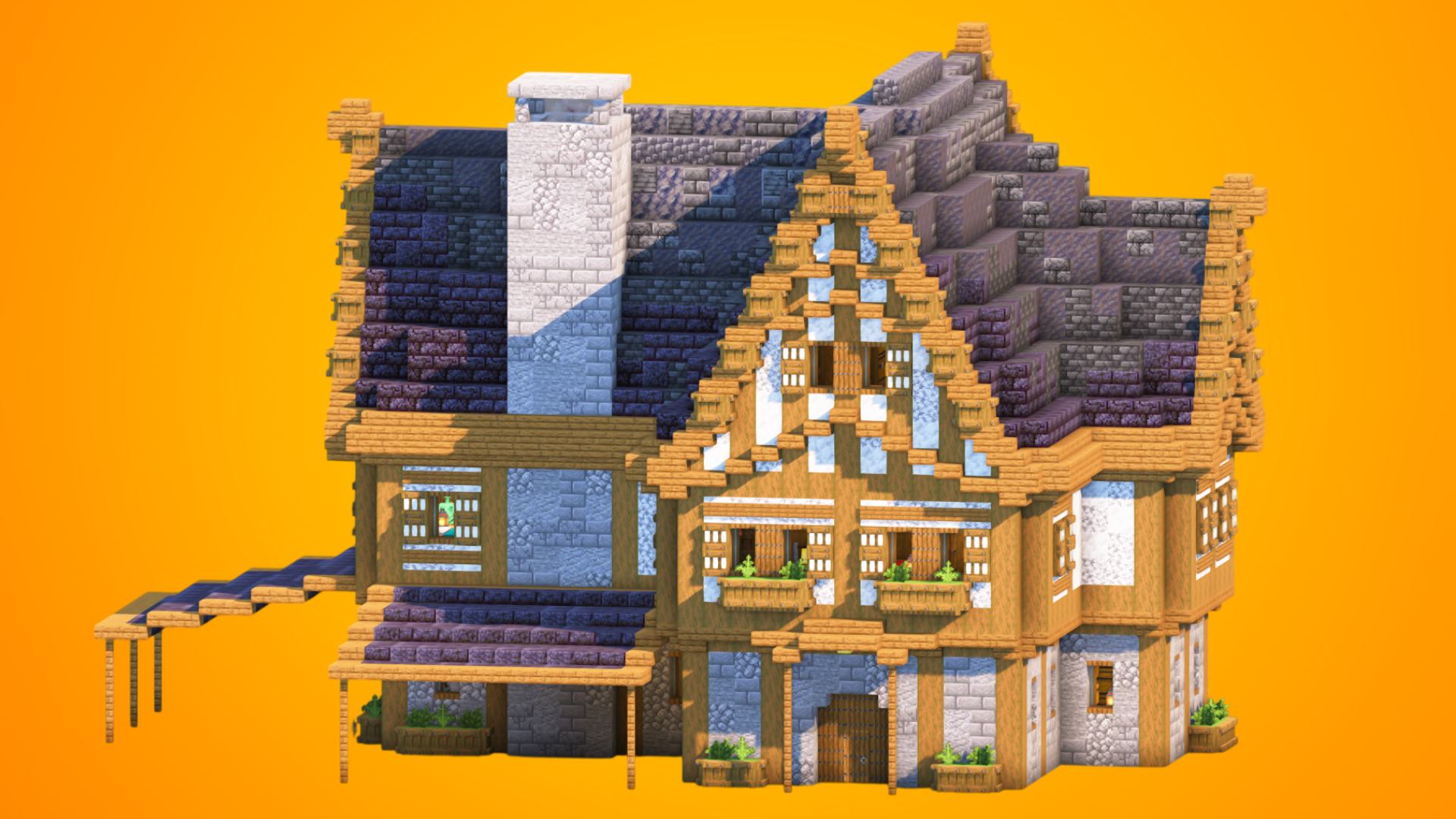 Detailed Medieval House | Fully Decorated Interior (Schematic & World) — Minecraft Build by RaekonBuilds