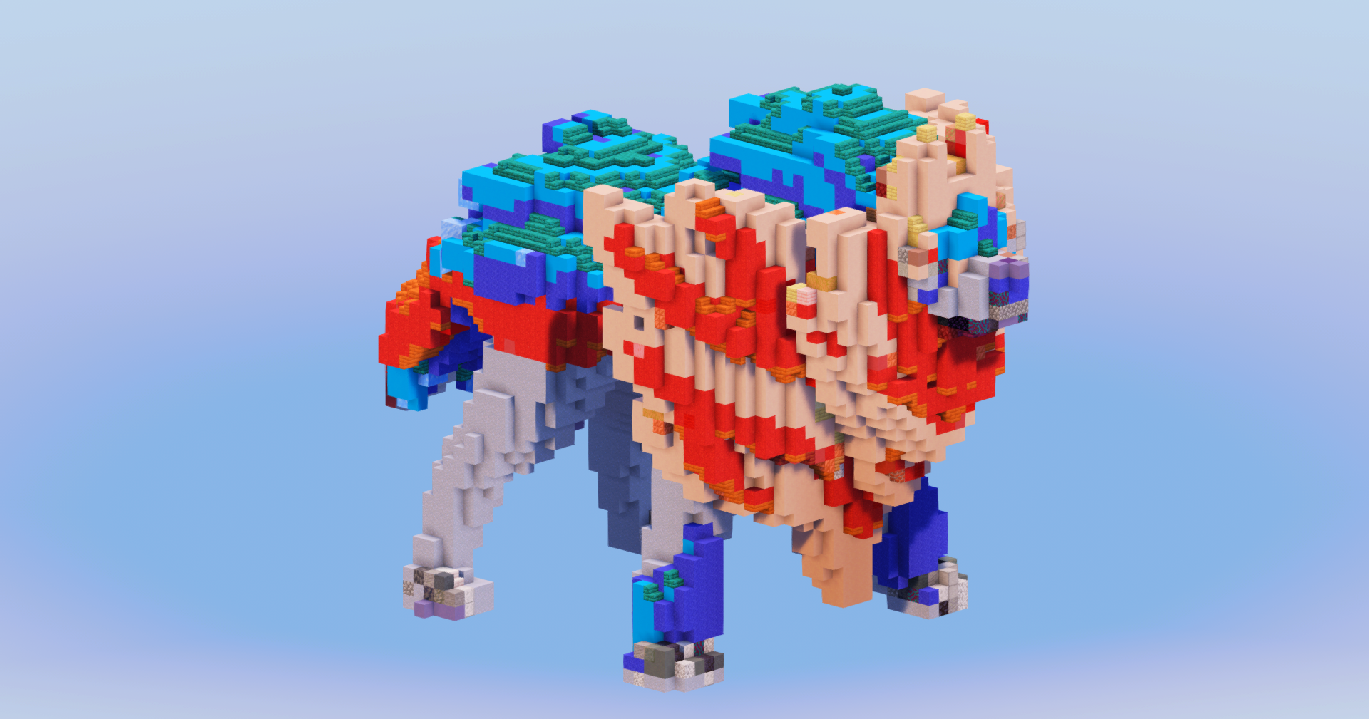 Zamazenta Crowned from Pokemon — Minecraft Build by LeonisBuilds (2)