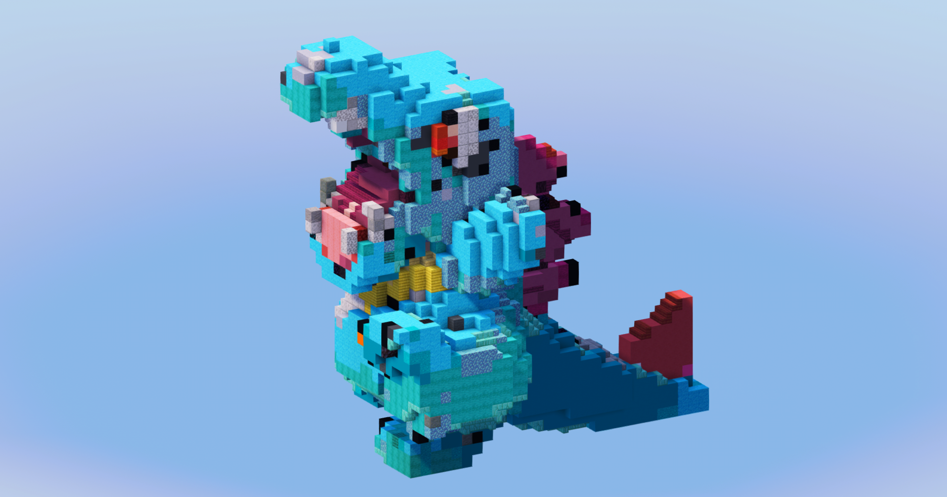 Totodile from Pokemon — Minecraft Build by LeonisBuilds (2)