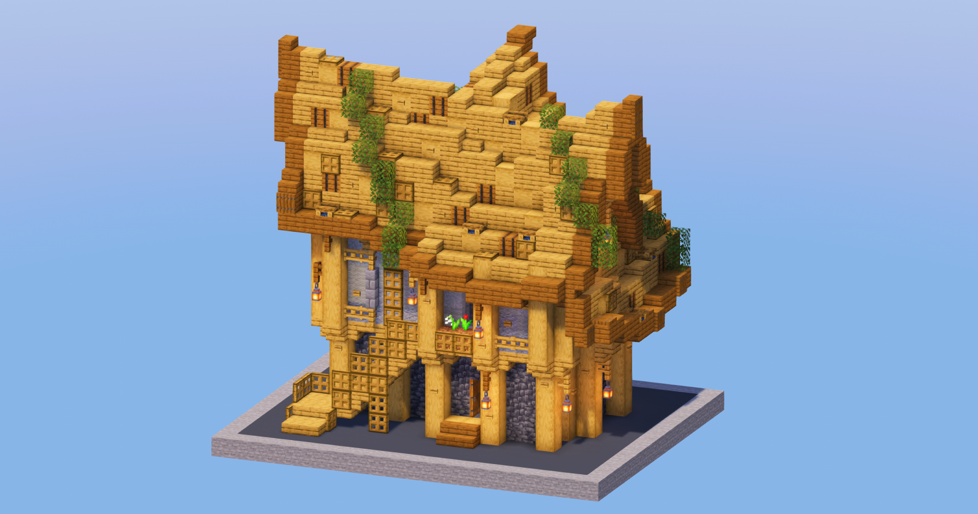 Oak Medieval Tavern — Minecraft Build by LeonisBuilds