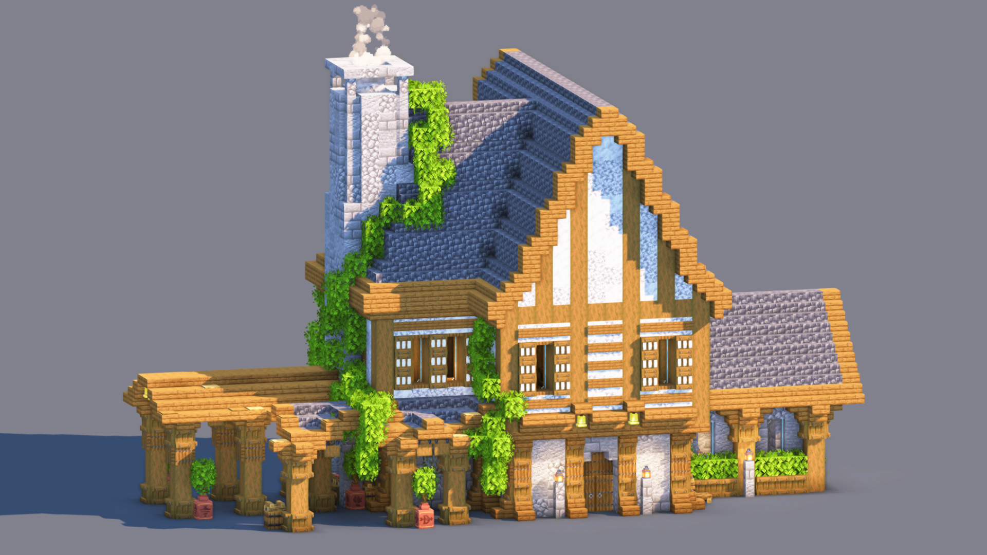 Medieval House – Fully Decorated Interior | Download — Minecraft Build by RaekonBuilds