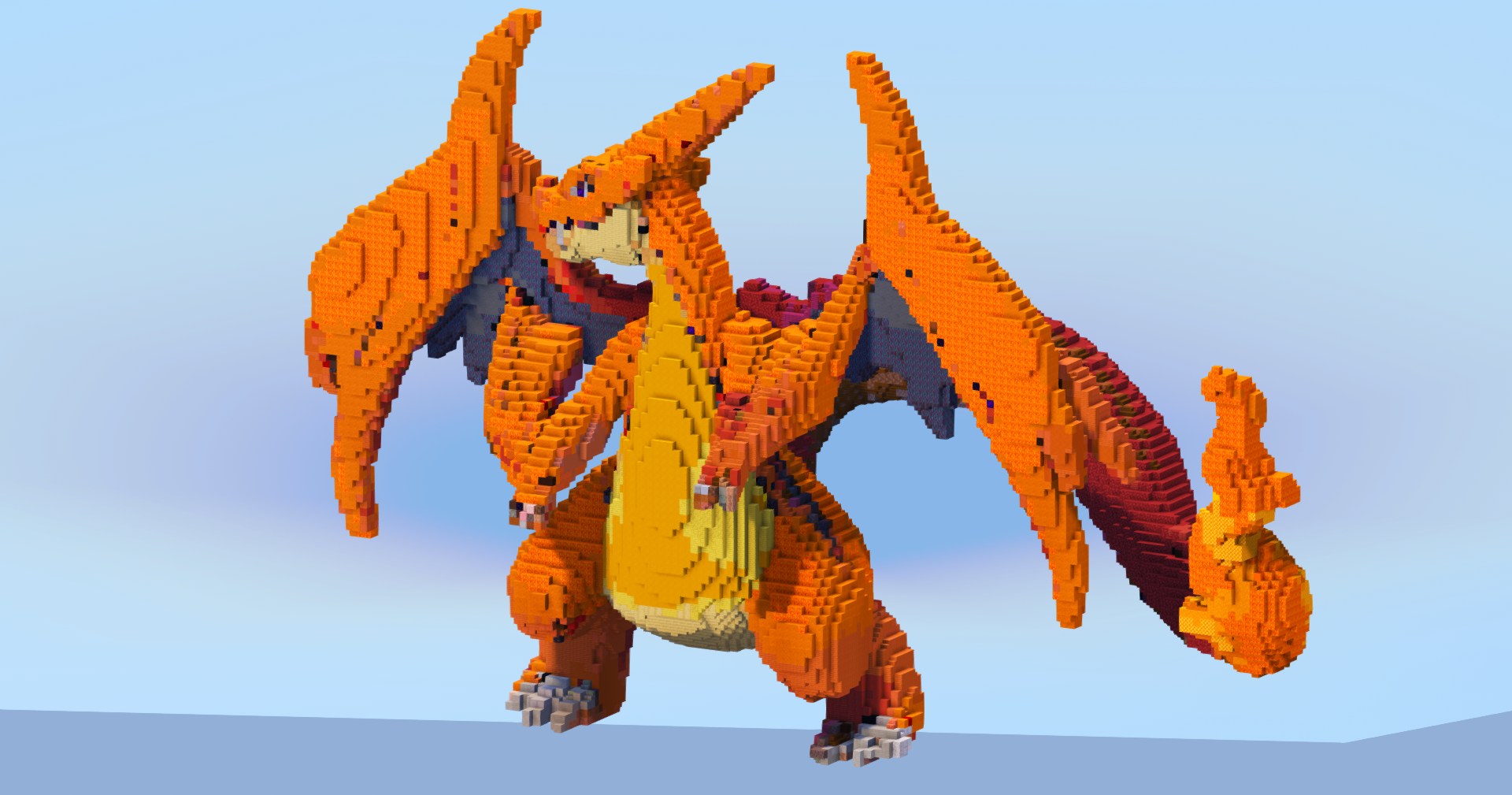 Mega Charizard Y — Minecraft Build by LeonisBuilds (2)