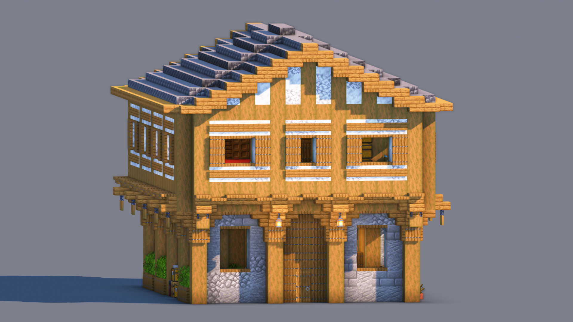 Medieval House – Fully Decorated Interior | Download — Minecraft Build by RaekonBuilds