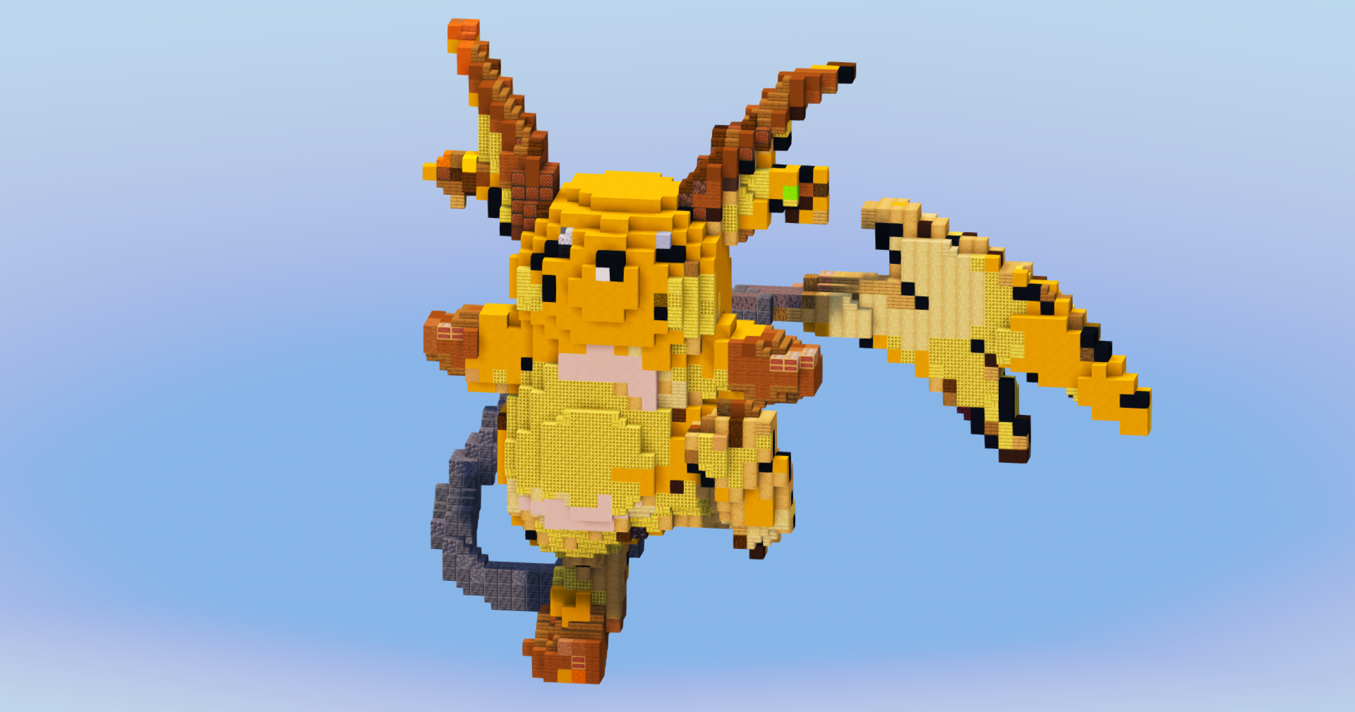 Raichu from Pokemon — Minecraft Build by LeonisBuilds (2)