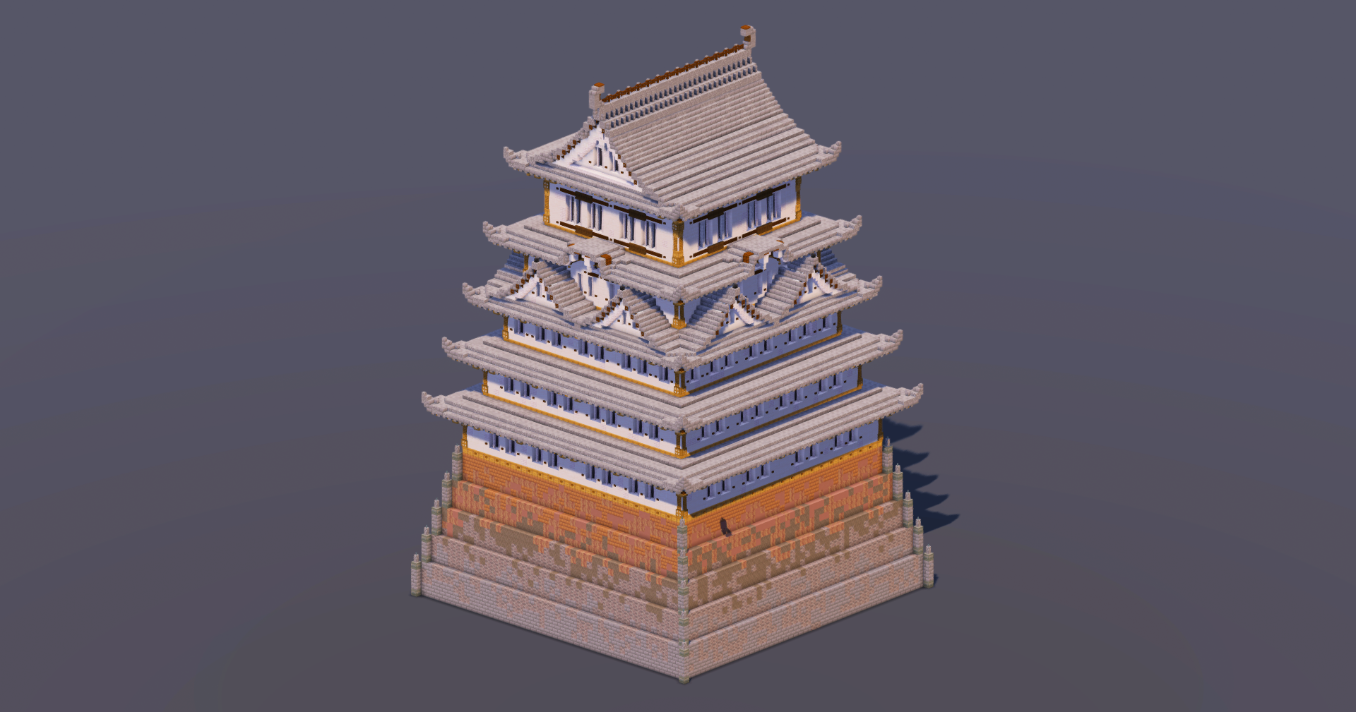 Japanese Castle Gray — Minecraft Build by MellowHat (2)