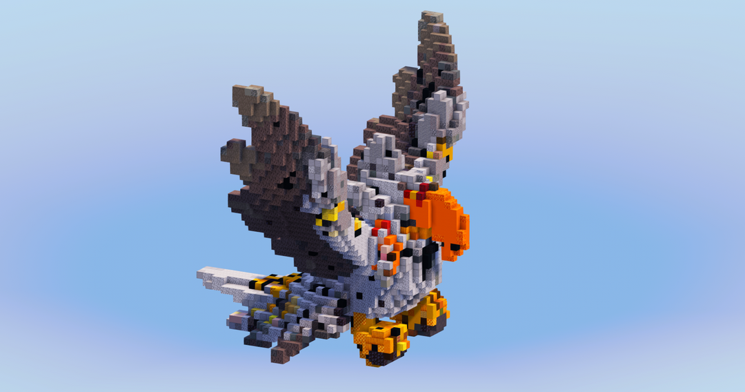 Mega Staraptor from Pokemon — Minecraft Build by LeonisBuilds