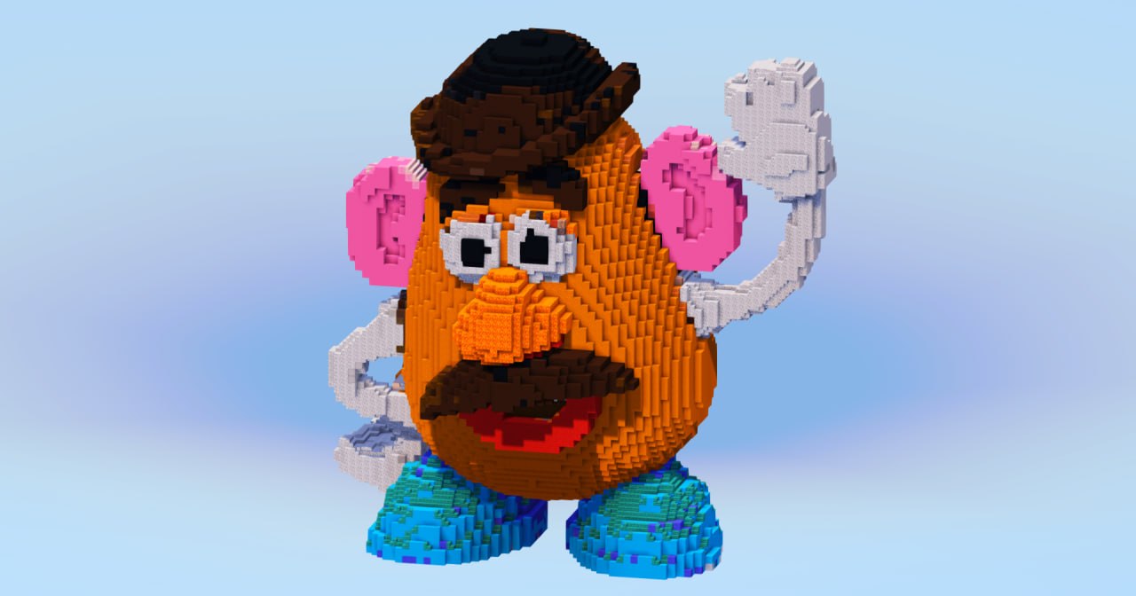 Mr Potato Head — Minecraft Build by LeonisBuilds