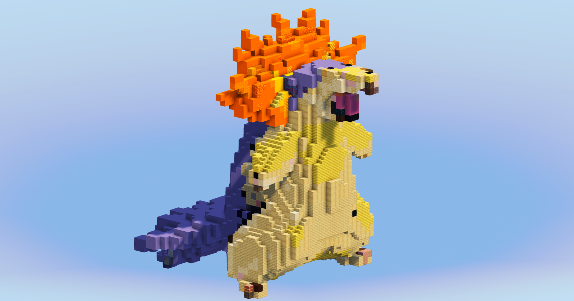 Typhlosion from Pokemon — Minecraft Build by LeonisBuilds (2)