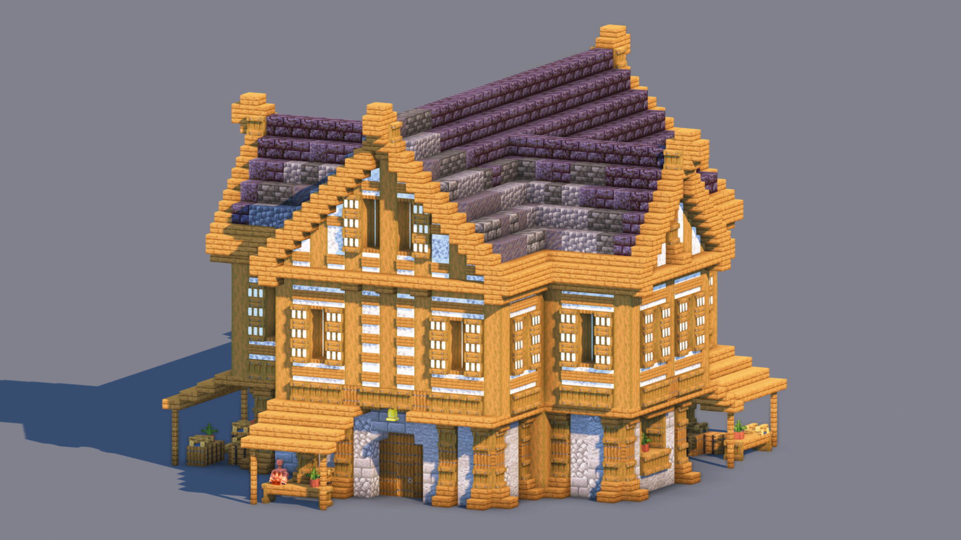 Medieval House – Fully Decorated Interior | Download — Minecraft Build by RaekonBuilds (2)