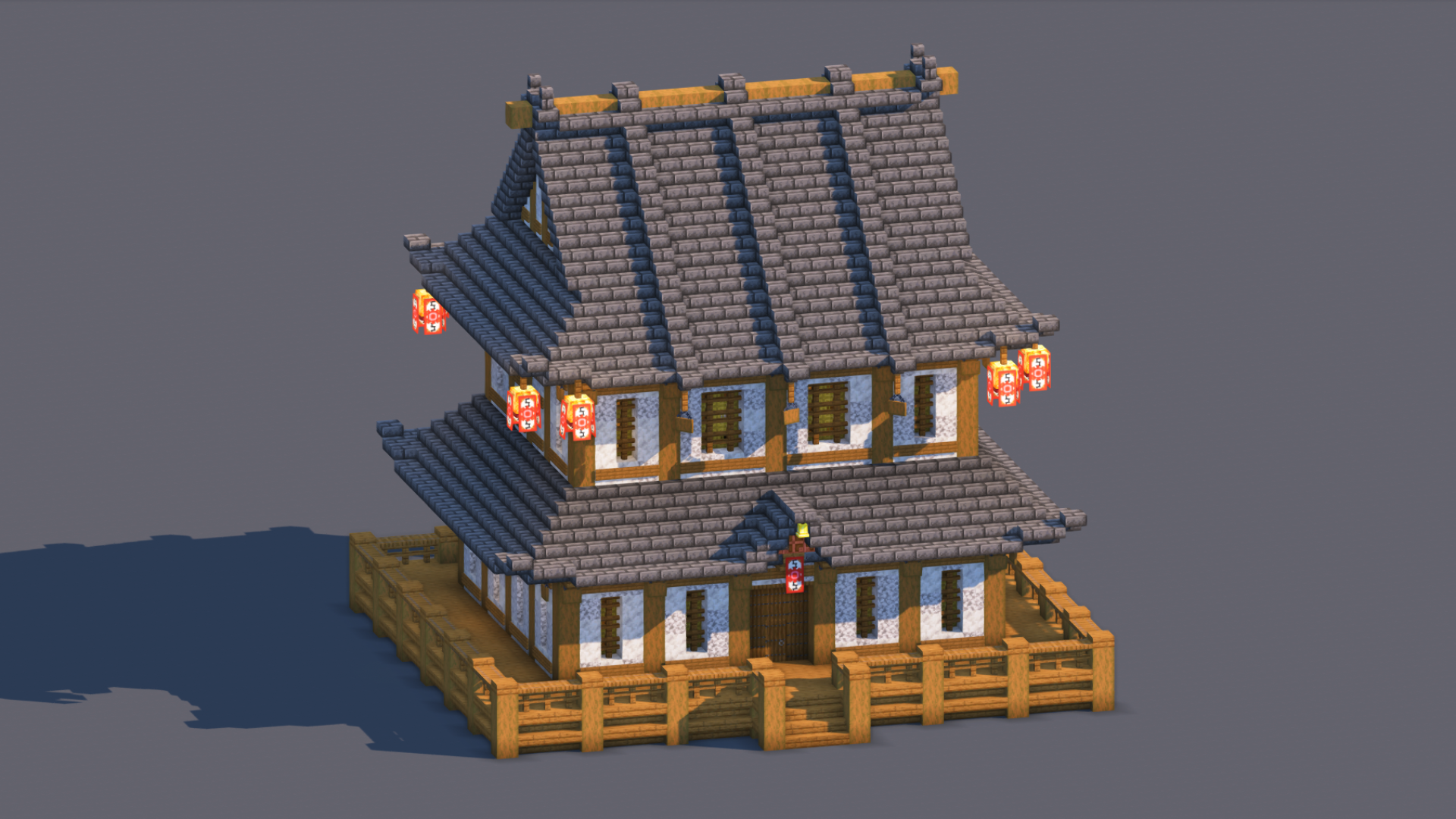 Japanese House – Fully Decorated Interior | Download — Minecraft Build by RaekonBuilds