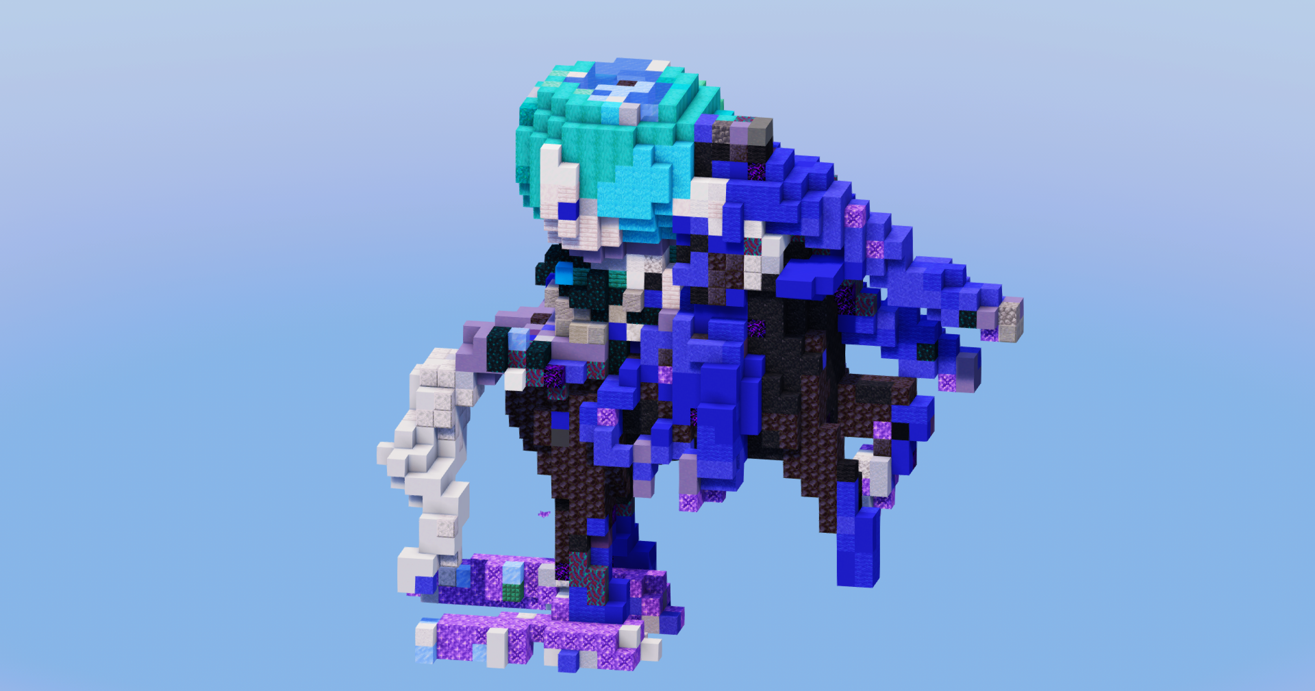 Calyrex Shadow Rider from Pokemon — Minecraft Build by LeonisBuilds (2)