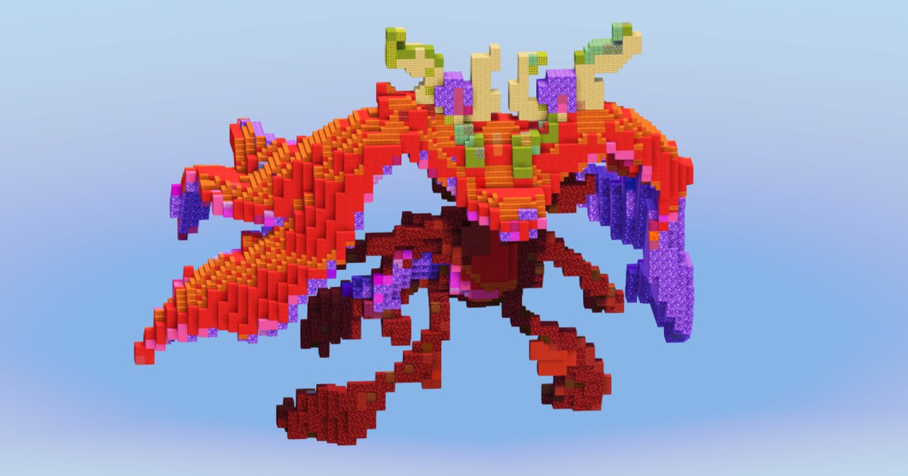 Mega Dragalge from Pokemon — Minecraft Build by LeonisBuilds