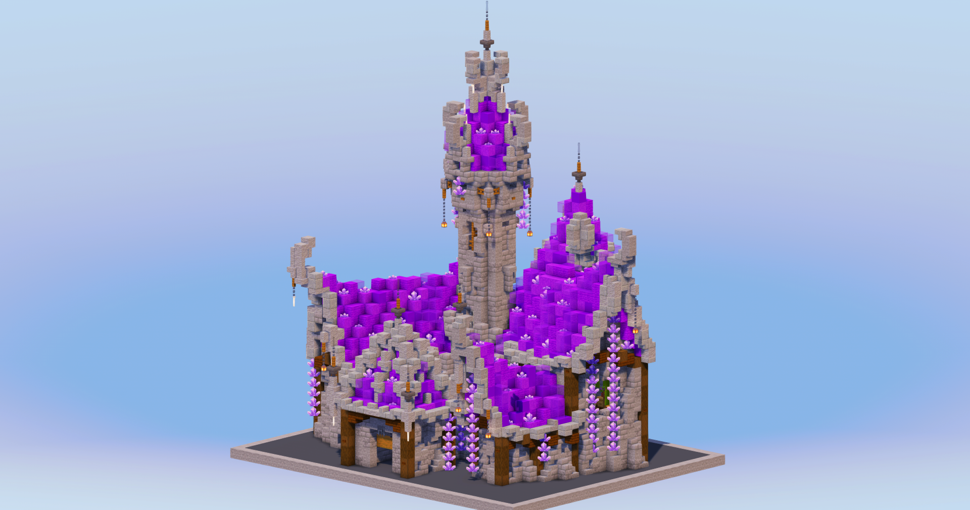 Magical Medieval Fantasy Castle — Minecraft Build by LeonisBuilds (2)