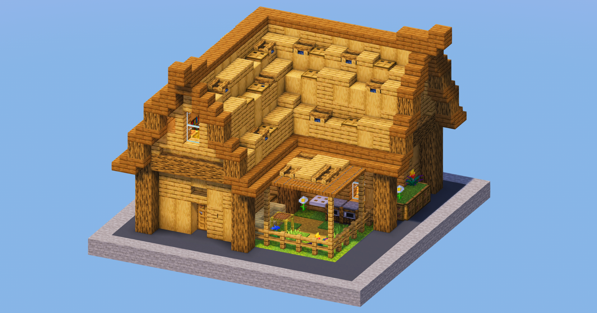 Oak Beginner House — Minecraft Build by LeonisBuilds (2)
