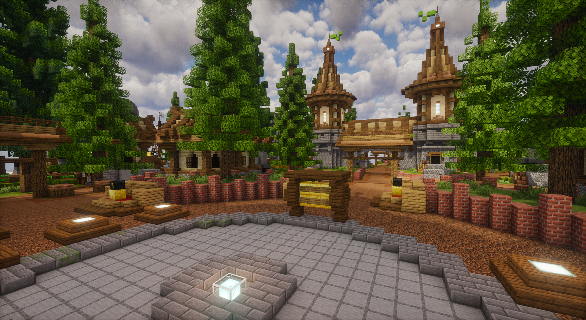 FREE Pinewood Keep Spawn — Minecraft Build by OrioniX (4)
