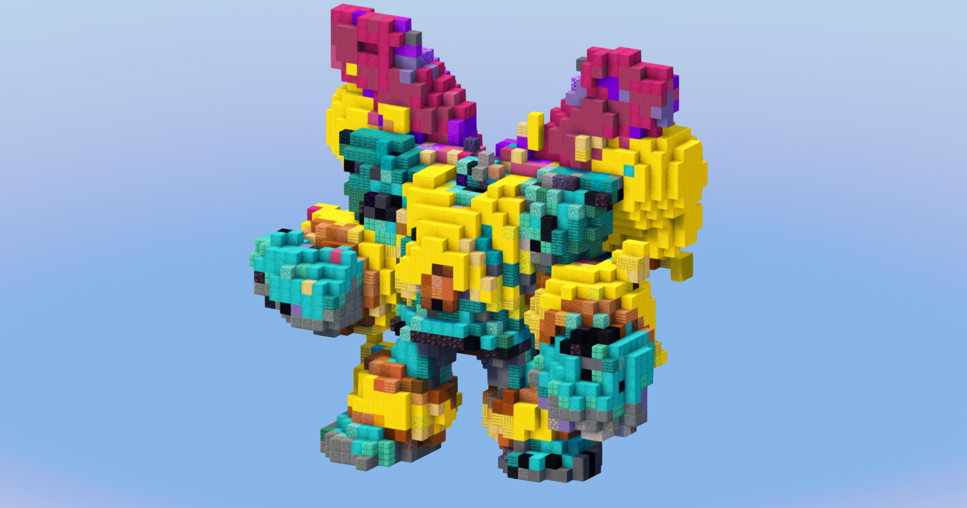 Mega Golurk from Pokemon — Minecraft Build by LeonisBuilds (2)