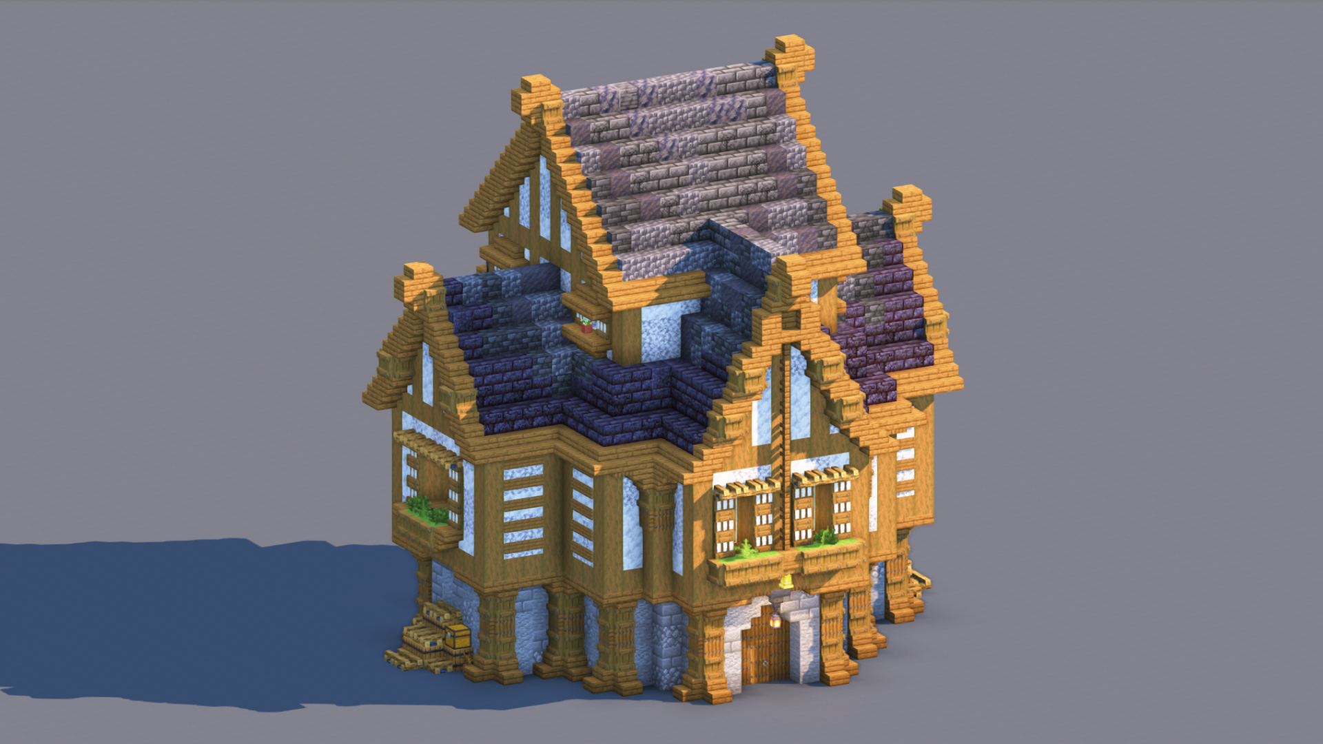 Medieval House – Fully Decorated Interior | Download — Minecraft Build by RaekonBuilds