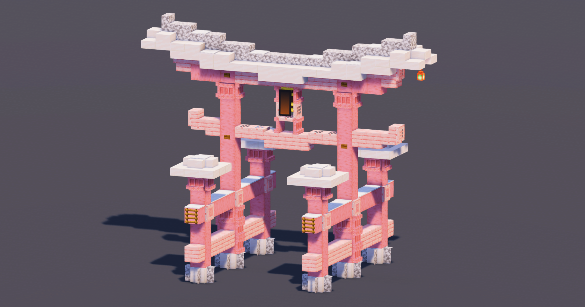 Cherry Pink Japanese Torii