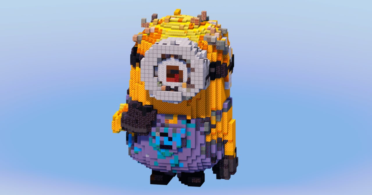 Stuart from Minions — Minecraft Build by LeonisBuilds (2)